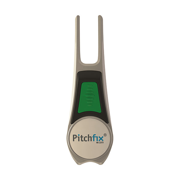 BLACK AND GREEN PITCHFIX DIVOT TOOL TOUR EDITION