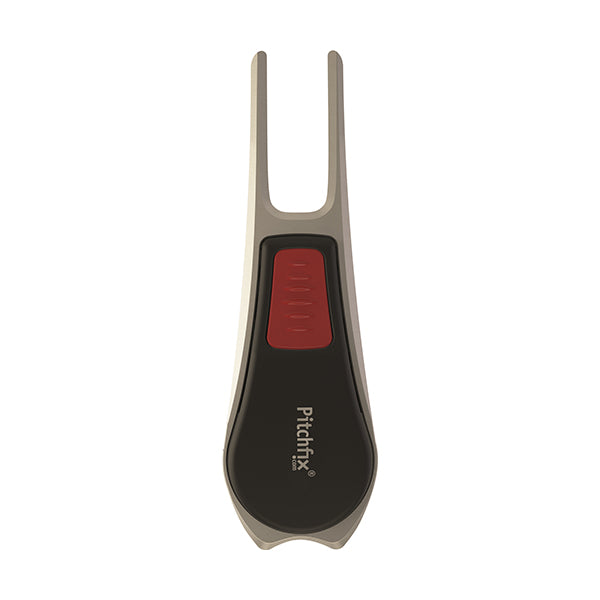 BLACK AND RED PITCHFIX DIVOT TOOL TOUR EDITION