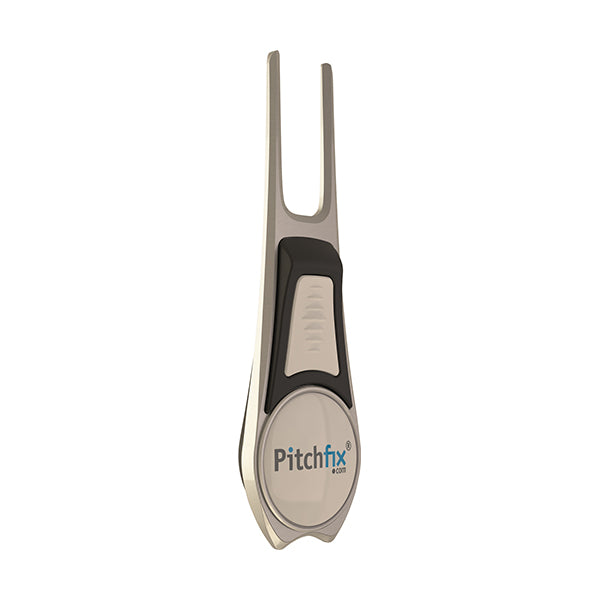 BLACK AND WHITE PITCHFIX DIVOT TOOL TOUR EDITION