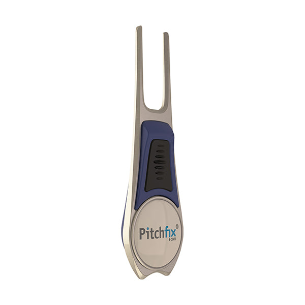 BLUE AND BLACK PITCHFIX DIVOT TOOL TOUR EDITION