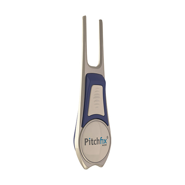 BLUE AND WHITE PITCHFIX DIVOT TOOL TOUR EDITION