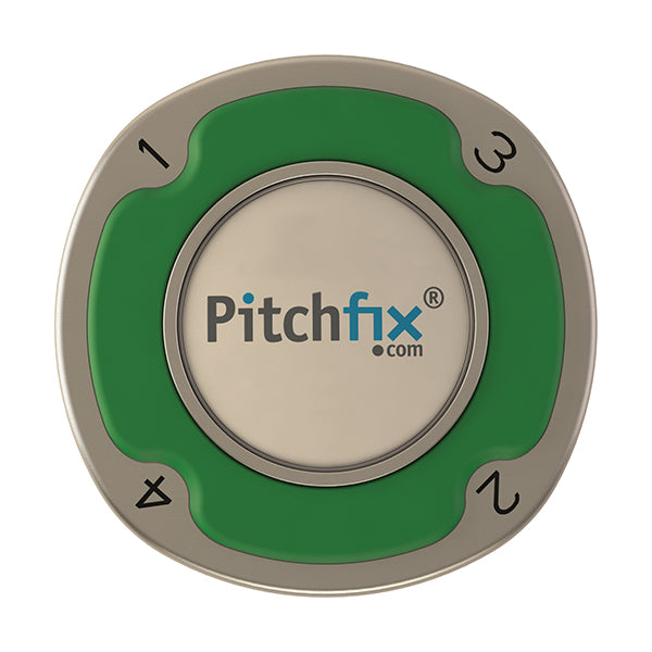 Green Pitchfix Multimarker Chip Golf Ball Marker