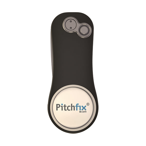 Gun and blue Pitchfix Hybrid2.0 Divot Tool