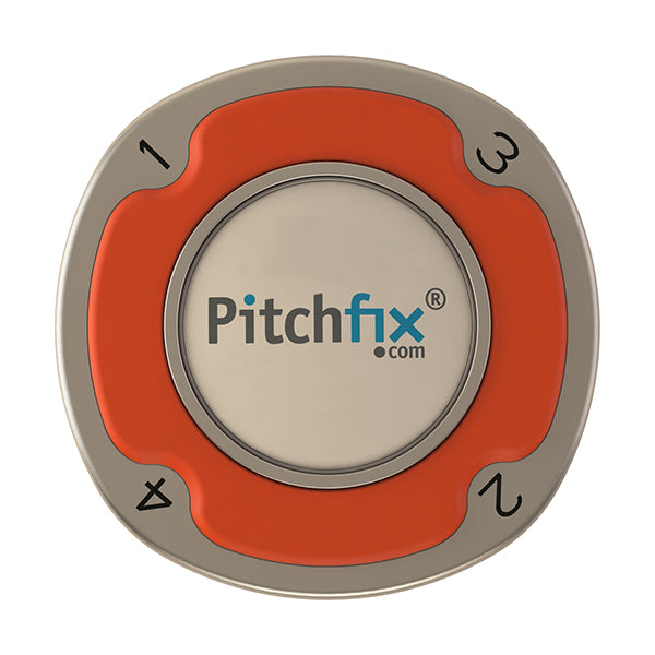 Orange Pitchfix Multimarker Chip Golf Ball Marker