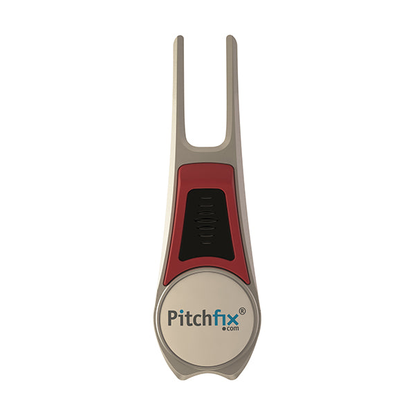 RED AND BLACK PITCHFIX DIVOT TOOL TOUR EDITION