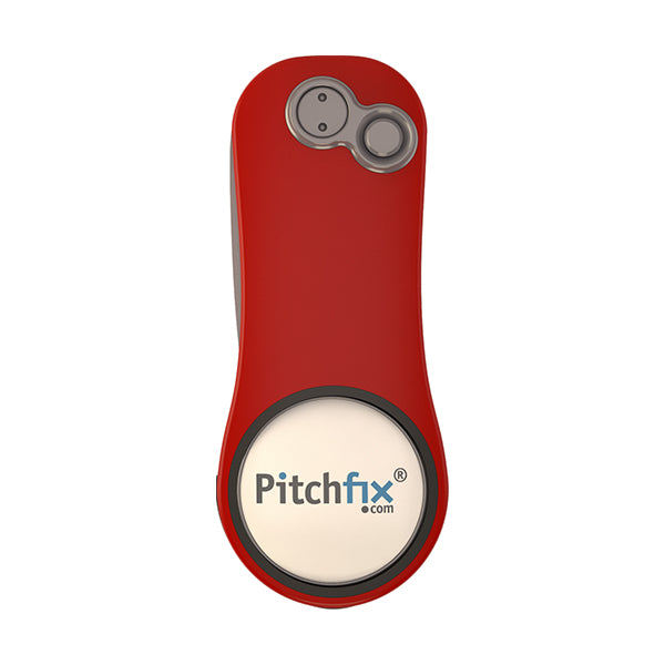 Red Pitchfix Hybrid2.0 Divot Tool