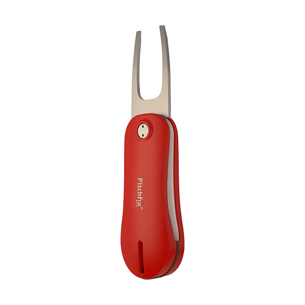 Red Pitchfix Hybrid2.0 Divot Tool