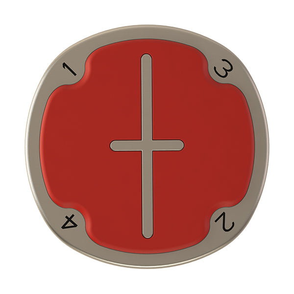 Red Pitchfix Multimarker Chip Golf Ball Marker