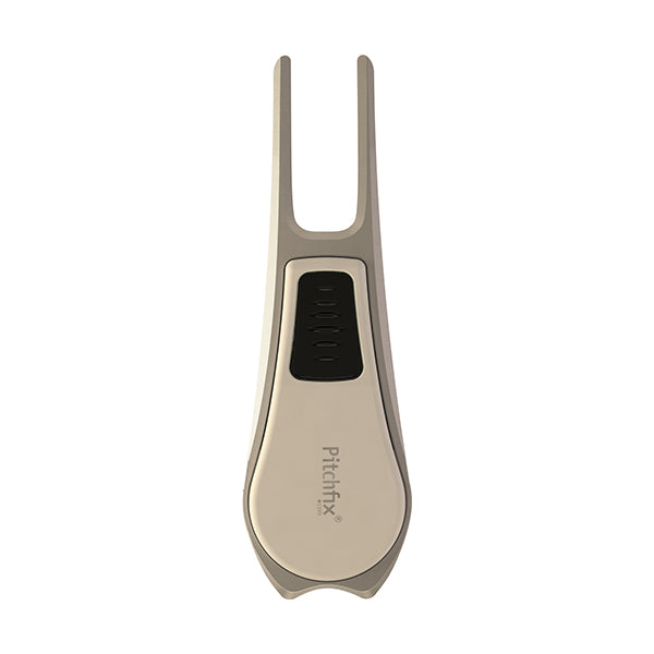 WHITE AND BLACK PITCHFIX DIVOT TOOL TOUR EDITION