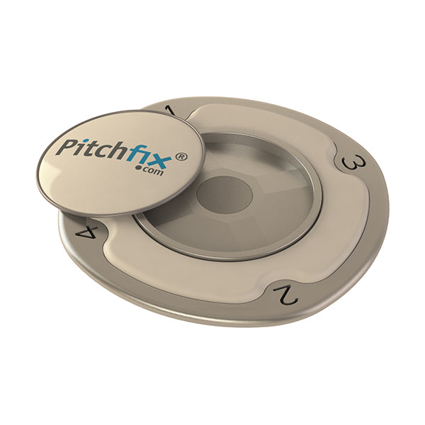 White Pitchfix Multimarker Chip Golf Ball Marker