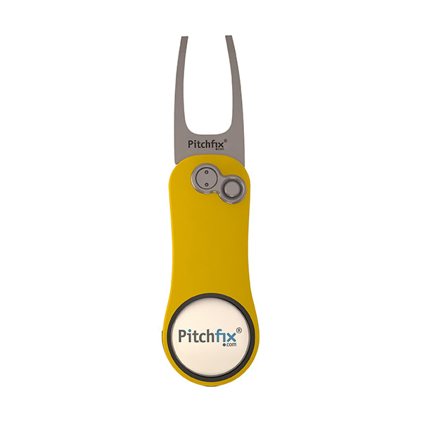 Yellow Pitchfix Hybrid2.0 Divot Tool